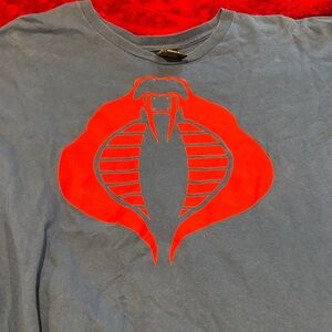 Men's Graphic Tee with Red Cobra Design